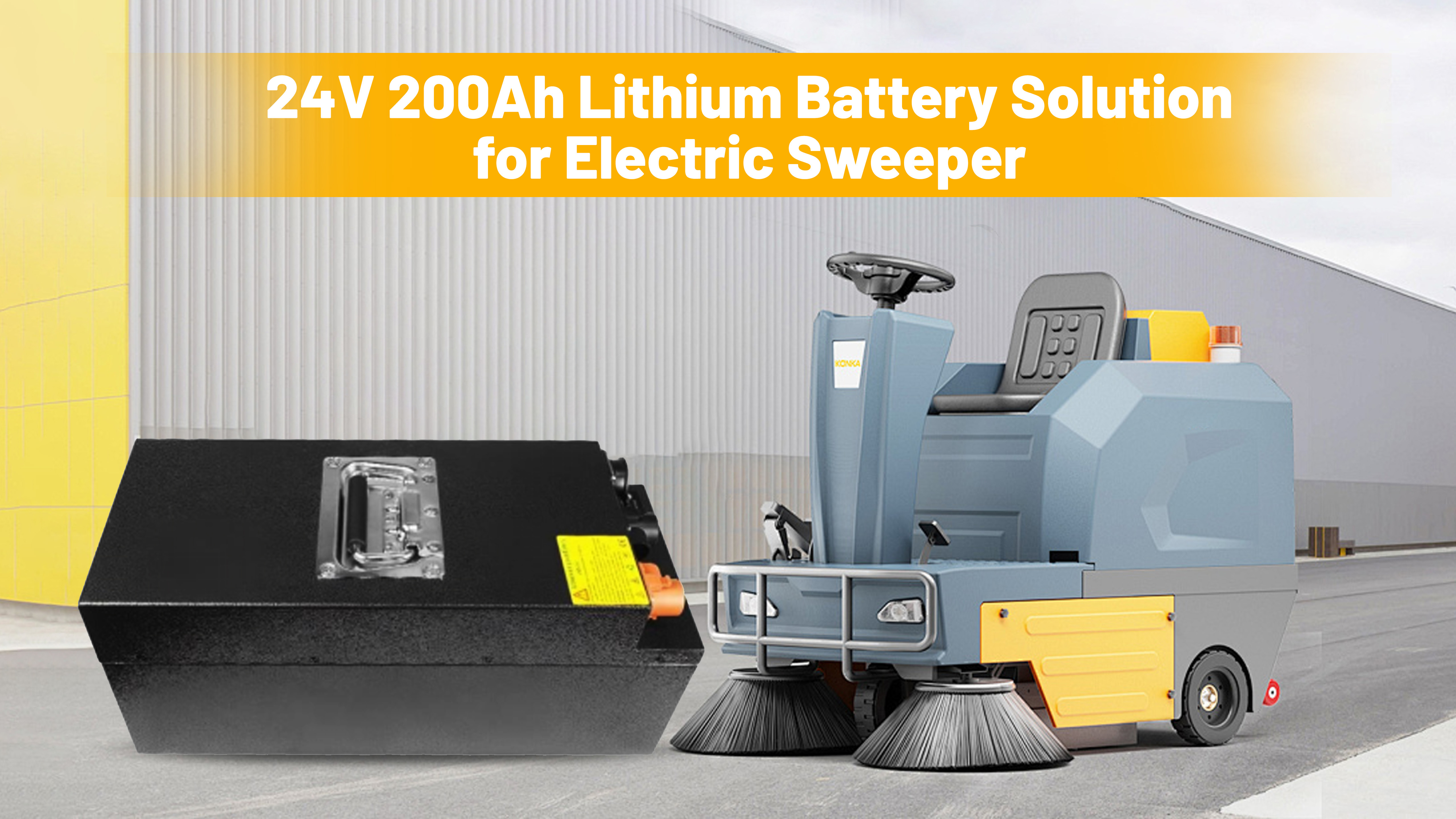 último caso de la compañía sobre 24V 200Ah LiFePO4 Battery Solution for Electric Sweepers – Lead-Acid Replacement