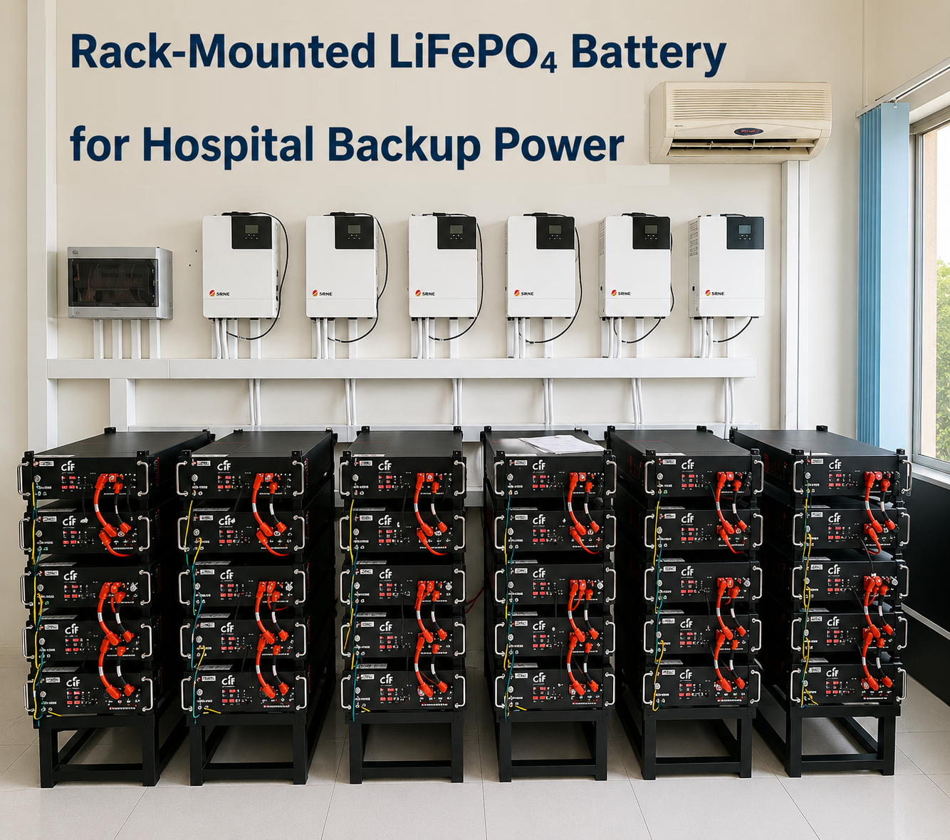 último caso de la compañía sobre Batería LiFePO₄ Montada en Rack para Energía de Respaldo Hospitalaria