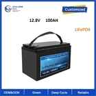 LiFepo4 Lithium Iron Phosphate Battery Pack 12v 100ahwith bms for RV Electric Car Scooter Motorcycle Boat deep cycle