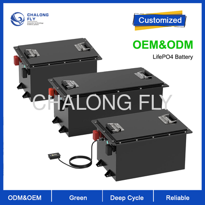 48V 100Ah High Capacity LiFePO4 Golf Cart Battery with 4000 Cycles and Grade A Cells