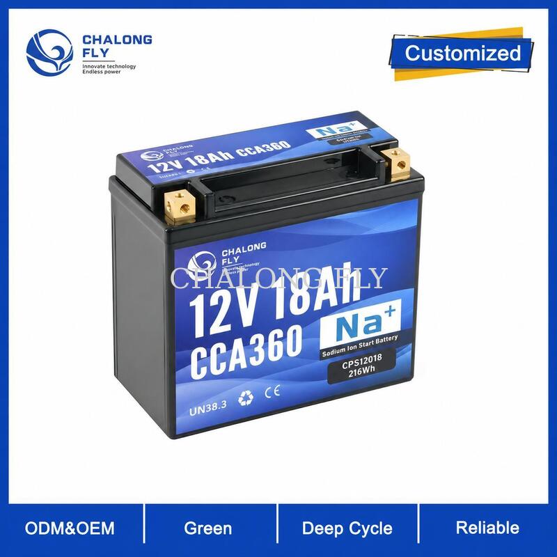12.8V 18Ah 360CCA LiFePO4 Motorcycle Starter Battery for Powersports Applications