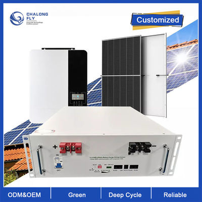 Ciclo profundo de la batería de litio LiFePo4 de la batería solar del fosfato del hierro del litio del almacenamiento del ODM 10KW 48V 100AH 200AH del OEM de la rejilla