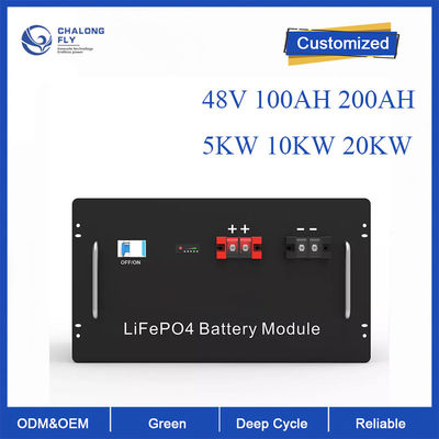 Batería del fosfato del hierro del litio del almacenamiento de energía del ODM del OEM de la batería de litio LiFePo4 48V 5KW 10KW para los carros de EV/RV/Boats/Golf