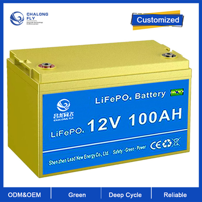 OEM ODM Batería de litio LiFePO4 Batería de reemplazo de ácido plomo 12.8V 100Ah Generador Batería de energía paquetes de baterías de litio