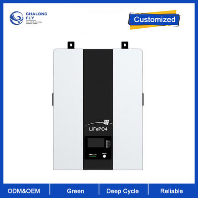 Sistema montado en la pared del almacenamiento de la energía solar del ODM del OEM de la batería de reserva 5KW 10KW del hogar de la batería de litio LiFePo4 48V 100AH