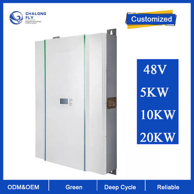 Sistema de energía solar del almacenamiento de la batería de litio de la pared Lifepo4 del poder del hogar del ODM 10KWH 5KWH 48V del OEM de la batería de litio LiFePo4
