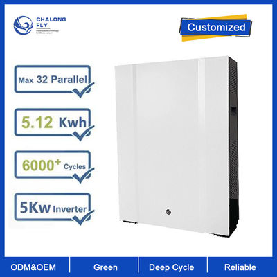 Batería de litio LiFePO4 48V 100AH 200AH Batería de iones de litio personalizada 5KW 10KW Powerwall para el sistema de almacenamiento solar doméstico