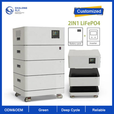 Batería de litio LiFePo4 TODA EN 1 batería lista para el uso del ODM 10KW 15KW 20KW 48V LiFePO4 del OEM del contenedor de almacenamiento de la energía del estante