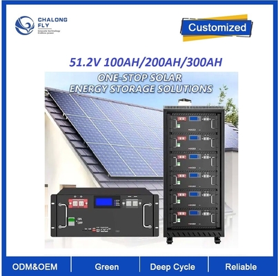 El estante industrial residencial casero modificado para requisitos particulares del sistema de energía ESS montó LiFePO4 el litio Ion Battery 48v 100ah 3.2V ESS