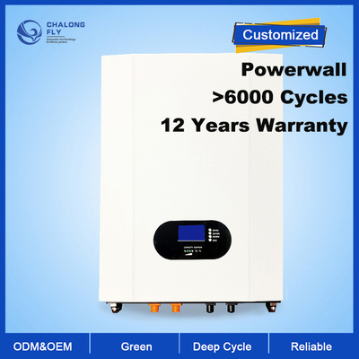 Baterías recargables del litio de la batería de reserva casera montada en la pared 5kwh 7kwh 10kwh de la batería de litio del ODM LiFePO4 del OEM