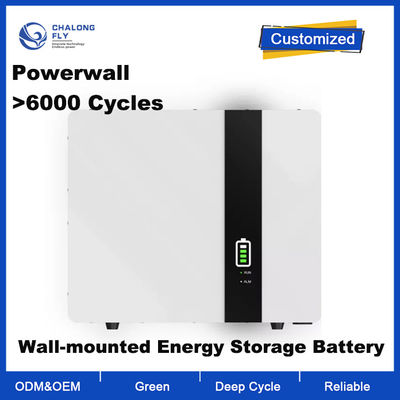 51.2V 10Kwh LiFePO4 Lithium Battery Pack con 6000 Ciclo de Vida del Banco de energía montado en la pared para almacenamiento de energía en el hogar