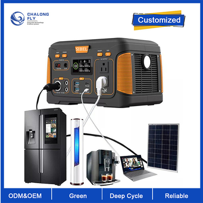 OEM ODM Batería de litio LiFePO4 Estación de energía solar portátil Tipo de USB C DC AC OUTPUT Batería de litio