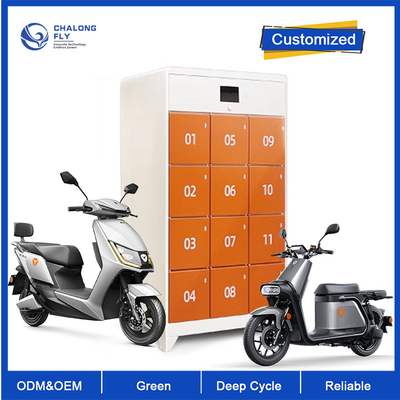 Batería de la vespa de Ebike del litio del ODM LiFePO4 del OEM que intercambia la batería modificada para requisitos particulares de carga rápida del gabinete de la estación