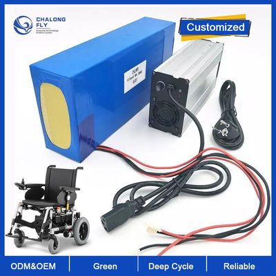 Batería de litio LiFePO4 recargable OEM ODM 24V 36V 48V 60V 50AH 100AH Mobilidad Scooter eléctrico Batería de litio