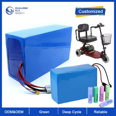 Batería de litio LiFePO4 OEM ODM 24V 36V 60V 72V 30AH 60AH 80AH 120AH Batería de iones de litio para scooter eléctrico / silla de ruedas eléctrica