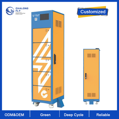 Intercambio de la batería de la batería de litio LiFePo4 48V 60V 72V que intercambia el gabinete modificado para requisitos particulares estación del intercambio de la batería del poder de 6600W 220V EV