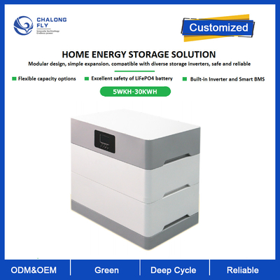 LifePO4 litio de energía solar Ion Battery 5kwh 10kwh 15kwh 20KWH 30KWH con el certificado de la UL para el ESS casero
