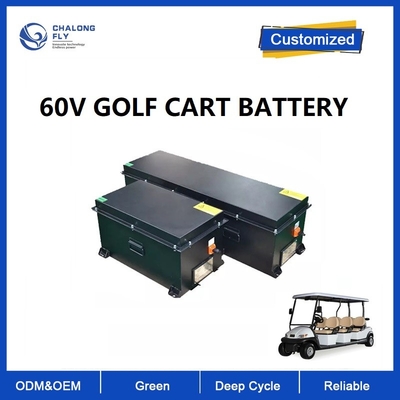 CLF OEM ODM 48V 60V 72V 80Ah 100Ah Cart de golf personalizado NCM LiFePO4 paquetes de baterías de litio con estabilidad BMS CAN IP65
