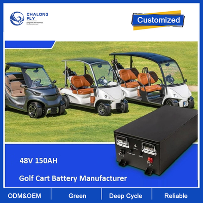 CLF OEM ODM 48V 36V 150AH LiFePO4 Baterías de litio con CAN RS485 AGV RGV Golf Cart Robot Motocicletas Scooter coche