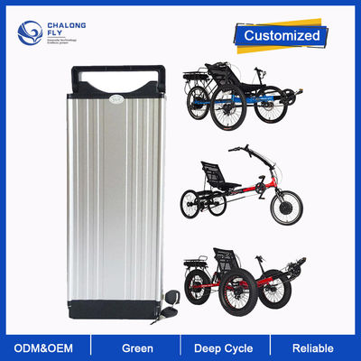Baterías eléctricas eléctricas reclinadas de encargo del triciclo de la batería 20AH-120AH de la batería de litio LiFePO4 24V 36V 48V Trike