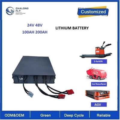 CLF Elevadora eléctrica Lifepo4 Batería de litio OEM 48V 200Ah 300Ah 50Ah Para AGV