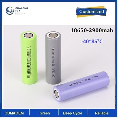18650 2900mAh Temperatura amplia -40~85°C Batería de hierro de litio aplica para el suministro de energía militar