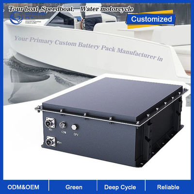 Batería de litio LiFePO4 96V 105Ah Batería de iones de litio marina para motores fueraborda, motores a bordo, barcos eléctricos, tender, yate