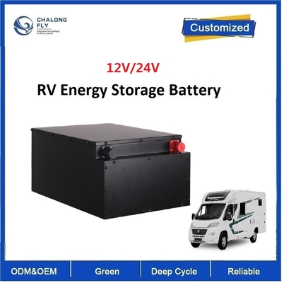 CLF Fósforo de hierro de litio recargable LiFePO4 Batería de 100Ah 200Ah 300Ah 400Ah 12V 24V para RV Camper Boat