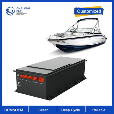 OEM ODM LiFePO4 Batería de litio marina 96V 300Ah con refrigeración por líquido IP67 a prueba de agua y 29,18KWh de energía para barcos eléctricos