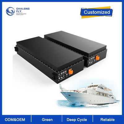 OEM ODM Paquete de baterías marinas LiFePO4 de 30 kWh, batería lifepo4 de 96 V y 300 Ah para barco eléctrico