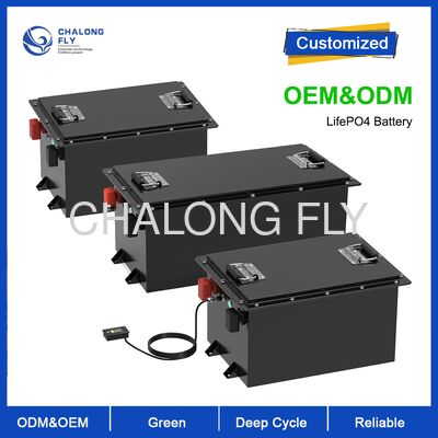 Batería de carrito de golf LiFePO4 de alta capacidad de 48V 100Ah con 4000 ciclos y células de grado A