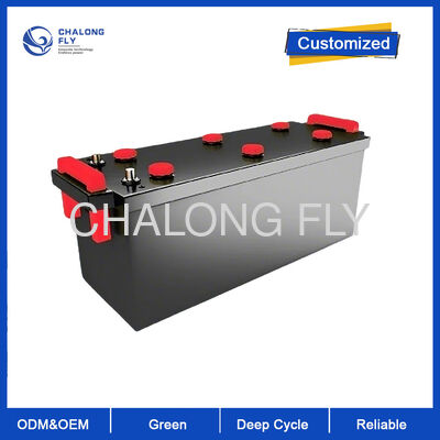 Batería de litio para vehículos recreativos de ciclo profundo de 24 V y 200 Ah con resistencia al agua IP67 y más de 4000 ciclos para viajes y acampadas en autocaravana