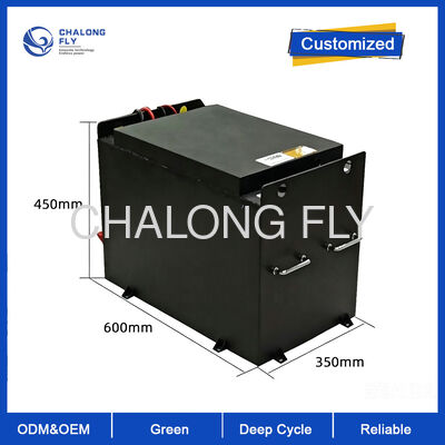 48V 400Ah Compacto LiFePO4 Batería de carretilla eléctrica 155Wh/kg Alta densidad de energía Diseño delgado Tiempo de funcionamiento prolongado Industrial