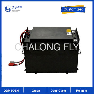 48V 600Ah LiFePO4 Batería de litio de carretilla elevadora 4000+ Ciclos profundos 10 años de vida útil de diseño IP65 Potencia de tracción industrial