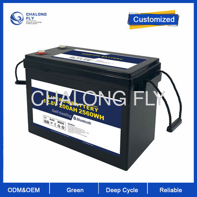 Batería de RV LiFePO4 de 12V 300Ah con 6000+ ciclos 90% de descarga profunda y BMS incorporado para energía solar fuera de la red