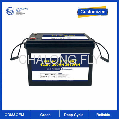 Batería para vehículos recreativos LiFePO4 de 12 V y 400 Ah con alta capacidad de 5120 Wh, vida útil de más de 6000 ciclos e impermeabilidad IP67 para acampar fuera de la red