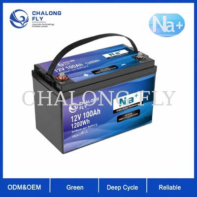 Batería de ciclo profundo de iones de sodio a baja temperatura de 12V y 100Ah para camper de invierno y energía fuera de la red