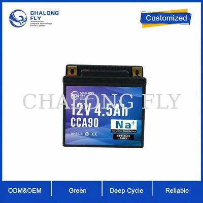 12V 4.5Ah 90CCA Batería de arranque compacta de iones de sodio para motocicletas