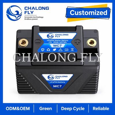 Batería de arranque de motocicleta LiFePO4 de 12.8V 3.2Ah 192A para reemplazo de plomo-ácido de 4–7Ah