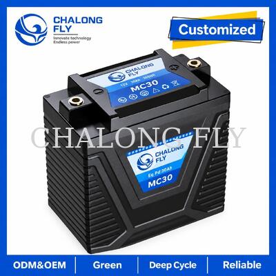 Batería de arranque de motocicleta LiFePO4 de 12.8V 5Ah 300A para reemplazo de plomo-ácido de 8–14Ah